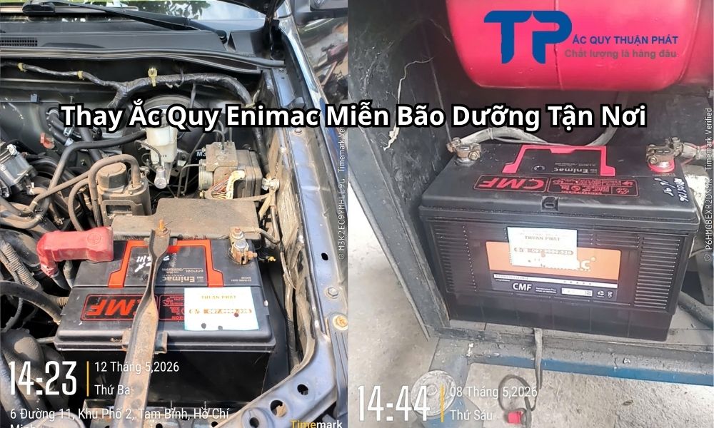 Thay Ắc Quy Enimac Miễn Bão Dưỡng Tận Nơi