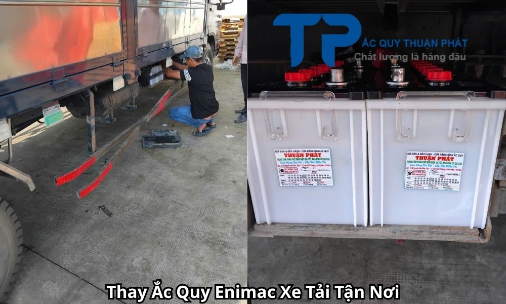 Thay Ắc Quy Enimac Xe Tải Tận Nơi