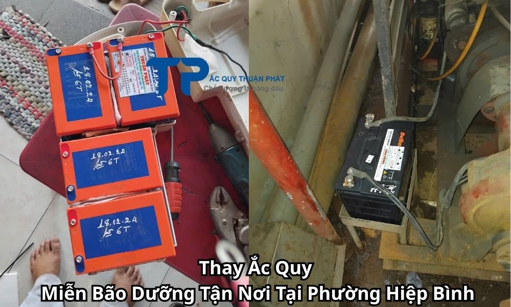 Thay Ắc Quy Miễn Bão Dưỡng Tận Nơi Tại Phường Hiệp Bình
