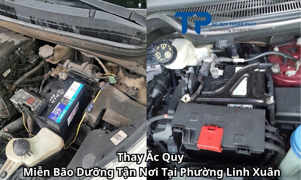 Thay Ắc Quy Miễn Bão Dưỡng Tận Nơi Tại Phường Linh Xuân