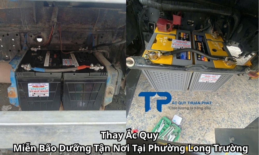Thay Ắc Quy Miễn Bão Dưỡng Tận Nơi Tại Phường Long Trường