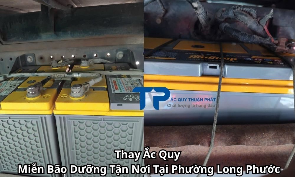 Thay Ắc Quy Miễn Bão Dưỡng Tận Nơi Tại Phường Long Phước