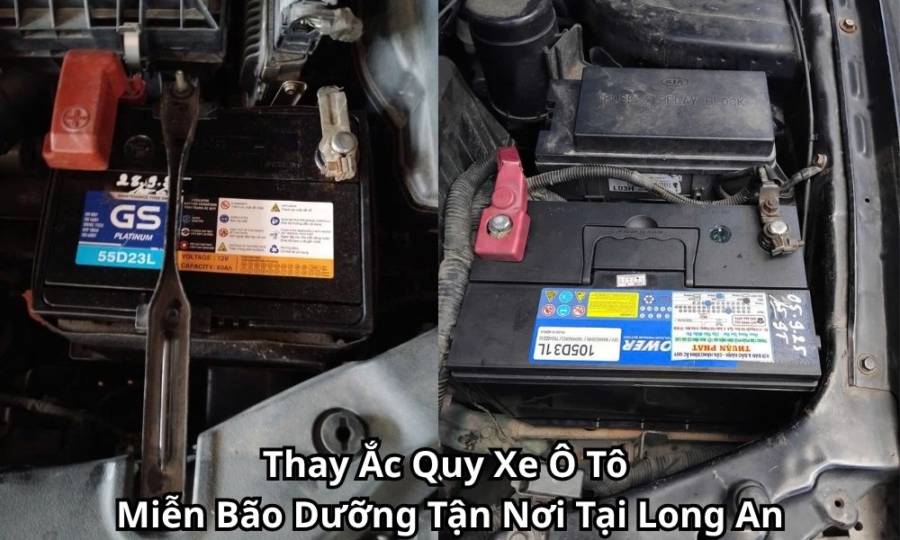 Thay Ắc Quy Xe Ô Tô Miễn Bão Dưỡng Tận Nơi Tại Long An