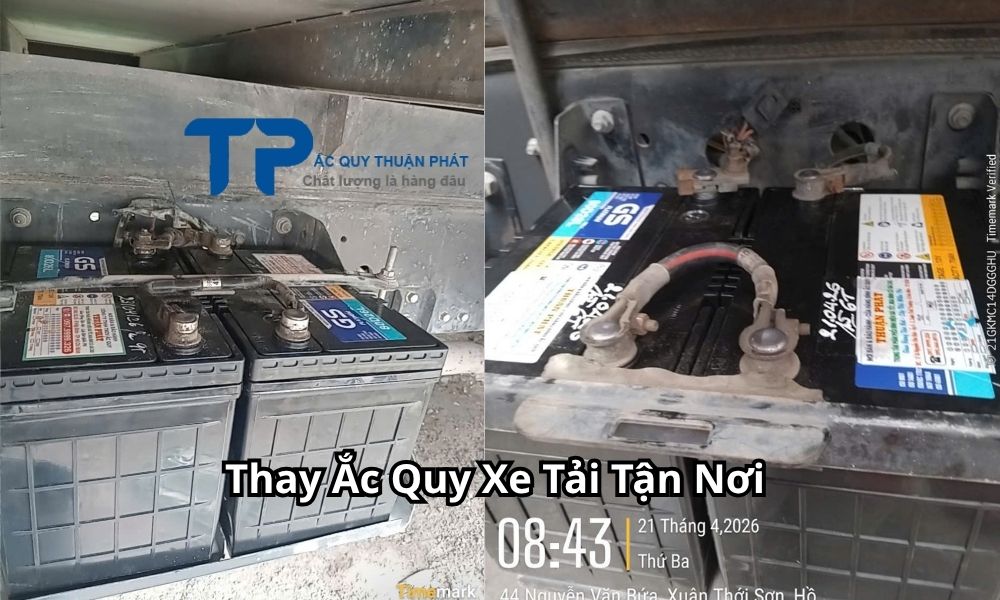 Thay Ắc Quy Xe Tải Tận Nơi