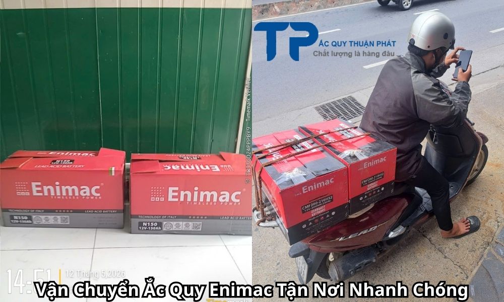 Vận Chuyển Ắc Quy Enimac Tận Nơi Nhanh Chóng