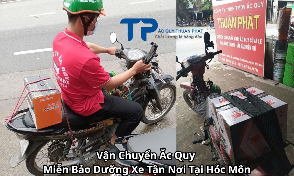 Vận Chuyển Ắc Quy Miễn Bảo Dưỡng Xe Tận Nơi Tại Hóc Môn