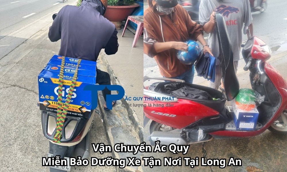 Vận Chuyển Ắc Quy Miễn Bảo Dưỡng Xe Tận Nơi Tại Long An