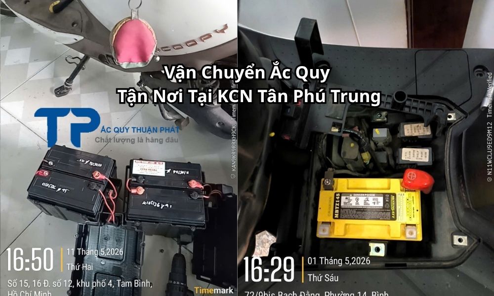 Vận Chuyển Ắc Quy Tận Nơi Tại KCN Tân Phú Trung