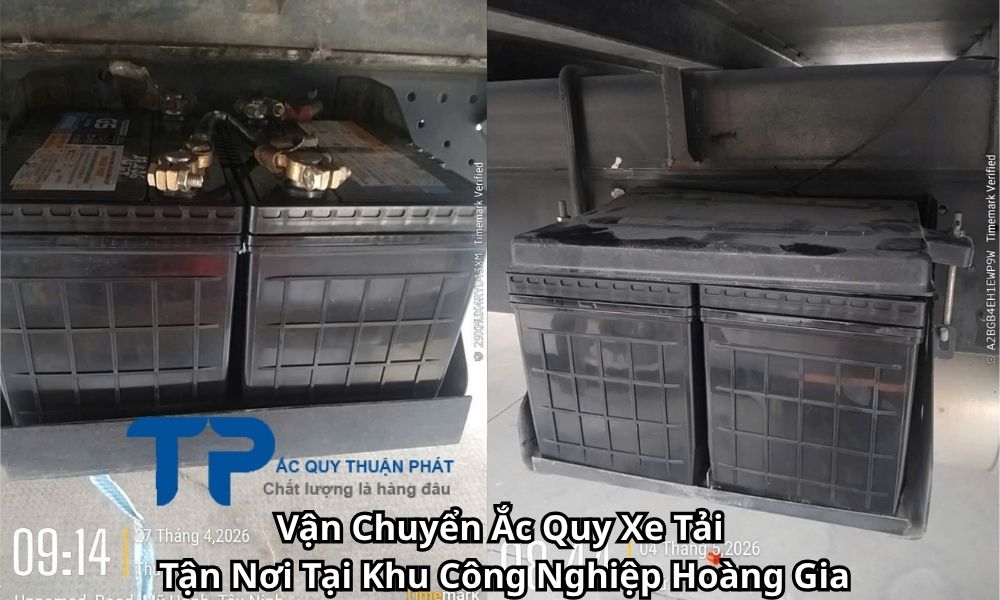 Vận Chuyển Ắc Quy Xe Tải Tận Nơi Tại Khu Công Nghiệp Hoàng Gia