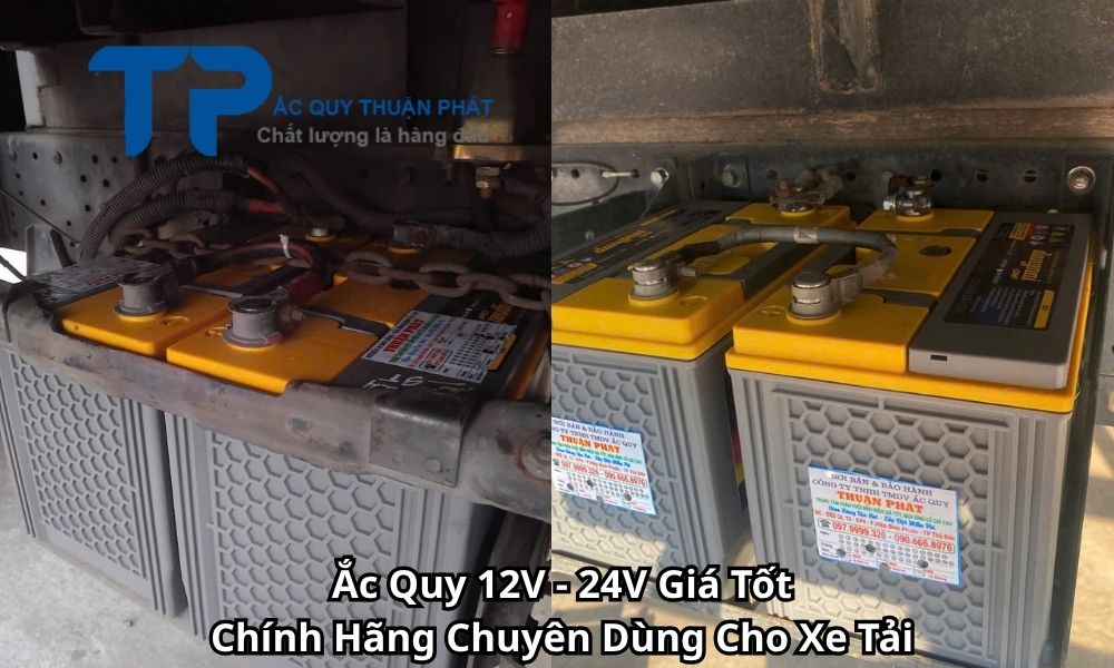 Ắc Quy 12V - 24V Giá Tốt Chính Hãng Chuyên Dùng Cho Xe Tải