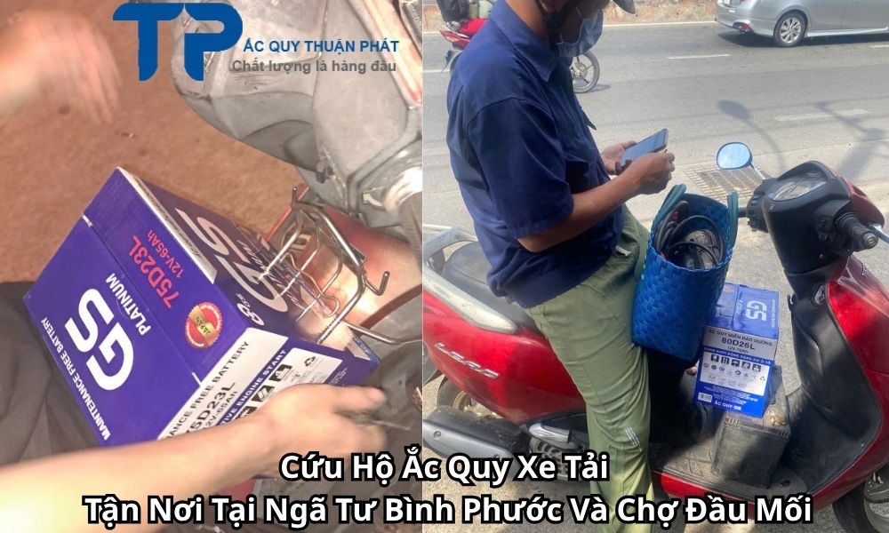 Cứu Hộ Ắc Quy Xe Tải Tận Nơi Tại Ngã Tư Bình Phước Và Chợ Đầu Mối