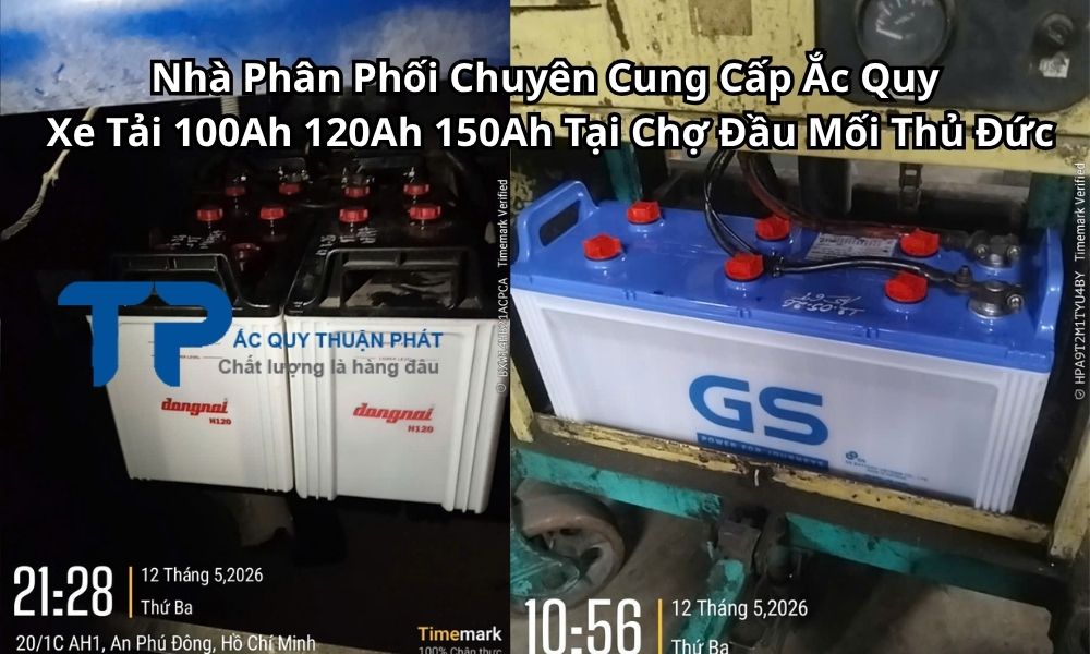 Nhà Phân Phối Chuyên Cung Cấp Ắc Quy Xe Tải 100Ah 120Ah 150Ah Tại Chợ Đầu Mối Thủ Đức