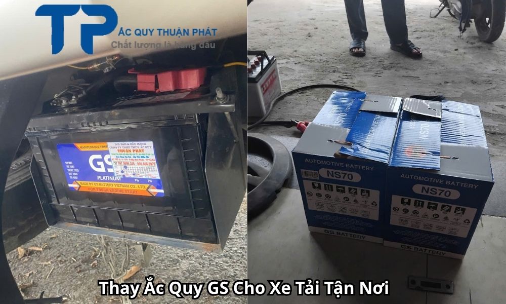 Thay Ắc Quy GS Cho Xe Tải Tận Nơi