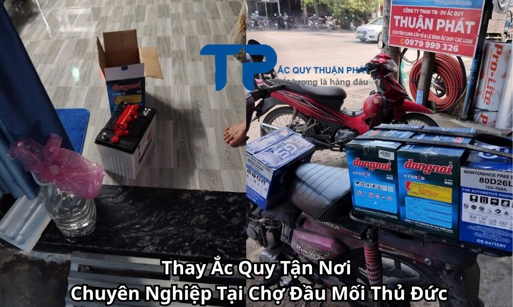 Thay Ắc Quy Tận Nơi Chuyên Nghiệp Tại Chợ Đầu Mối Thủ Đức