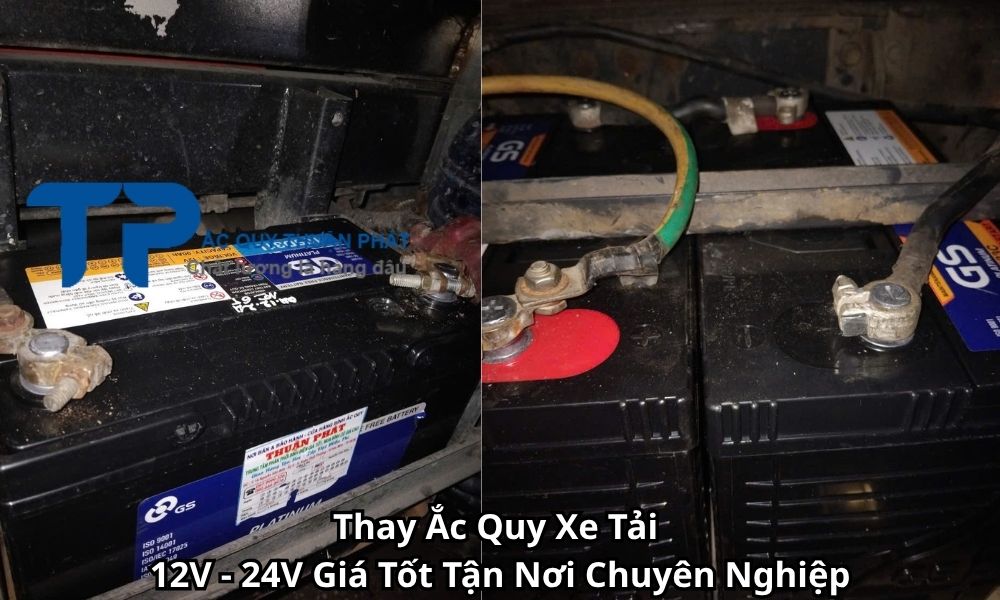 Thay Ắc Quy Xe Tải 12V - 24V Giá Tốt Tận Nơi Chuyên Nghiệp