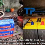 XE TẢI CHỞ HÀNG NÔNG SẢN TẠI CHỢ ĐẦU MỐI THỦ ĐỨC NÊN DÙNG ẮC QUY KHÔ HAY ẮC QUY NƯỚC?