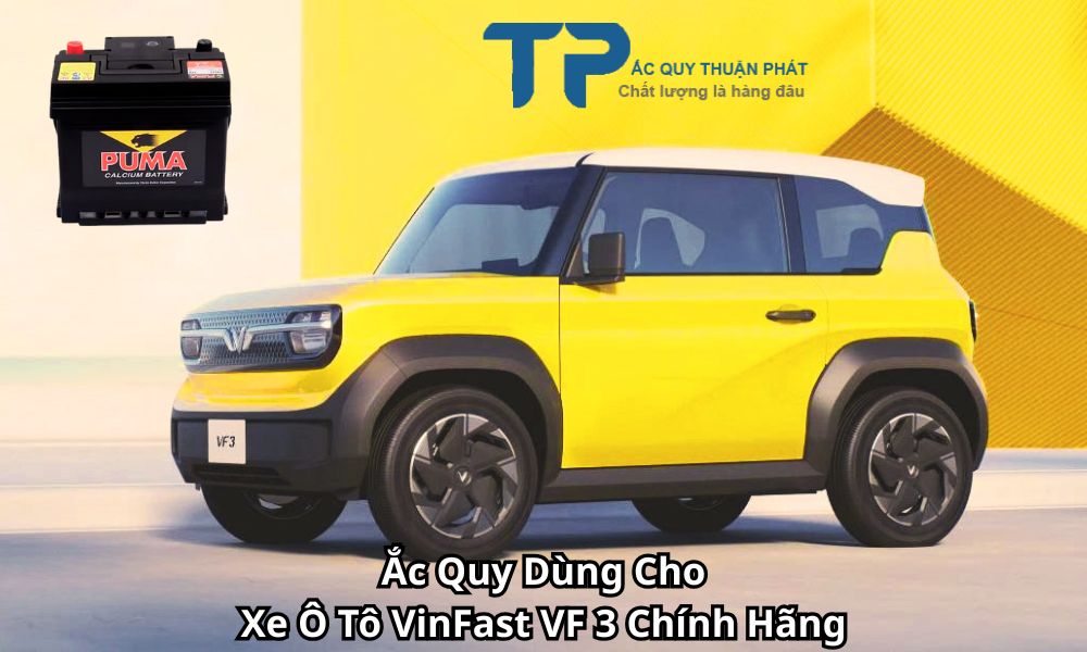 Ắc Quy Dùng Cho Xe Ô Tô VinFast VF 3 Chính Hãng