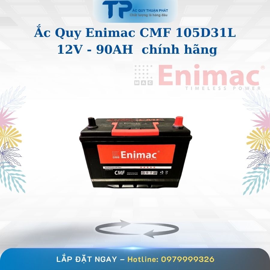Ắc quy Enimac CMF 105D31L 12V - 90AH chính hãng
