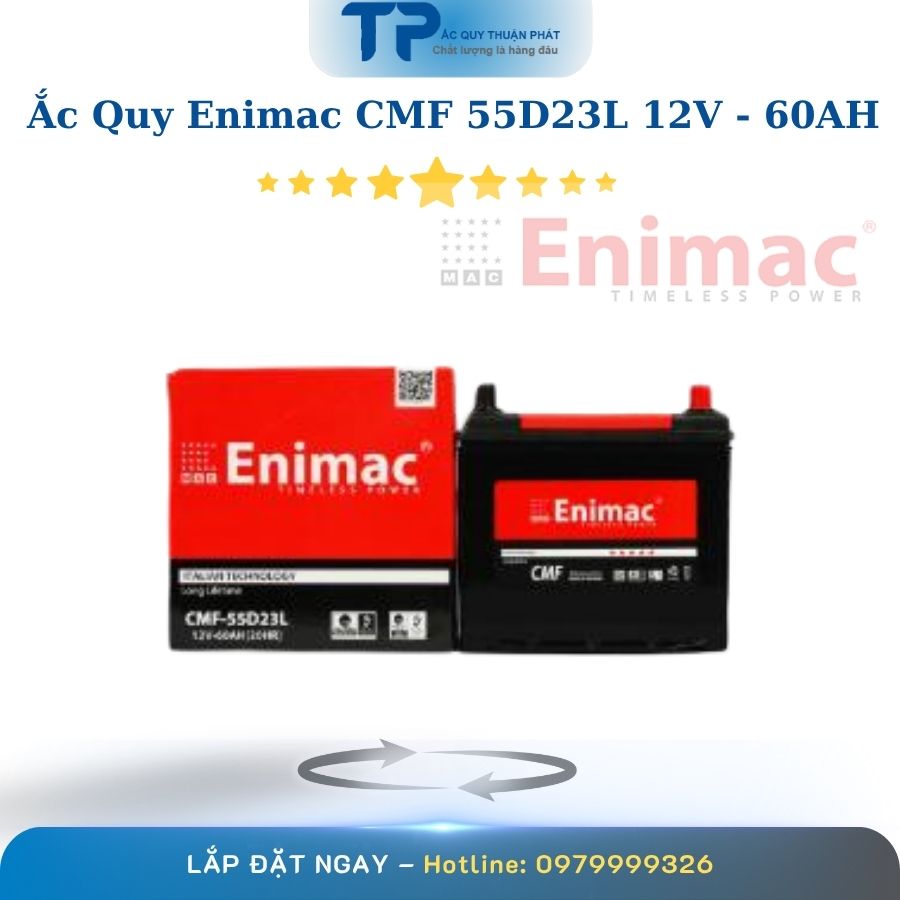 Ắc quy Enimac CMF 55D23L 12V - 60AH