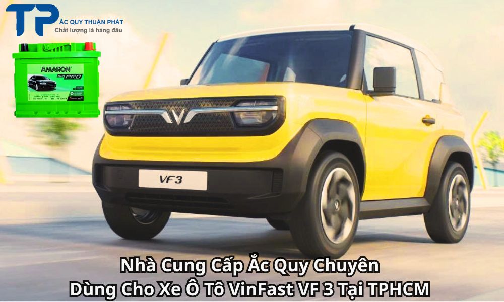 Nhà Cung Cấp Ắc Quy Chuyên Dùng Cho Xe Ô Tô VinFast VF 3 Tại TPHCM
