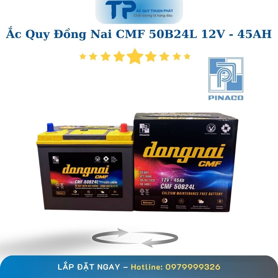 Ắc quy Đồng Nai CMF 50B24L 12V - 45AH