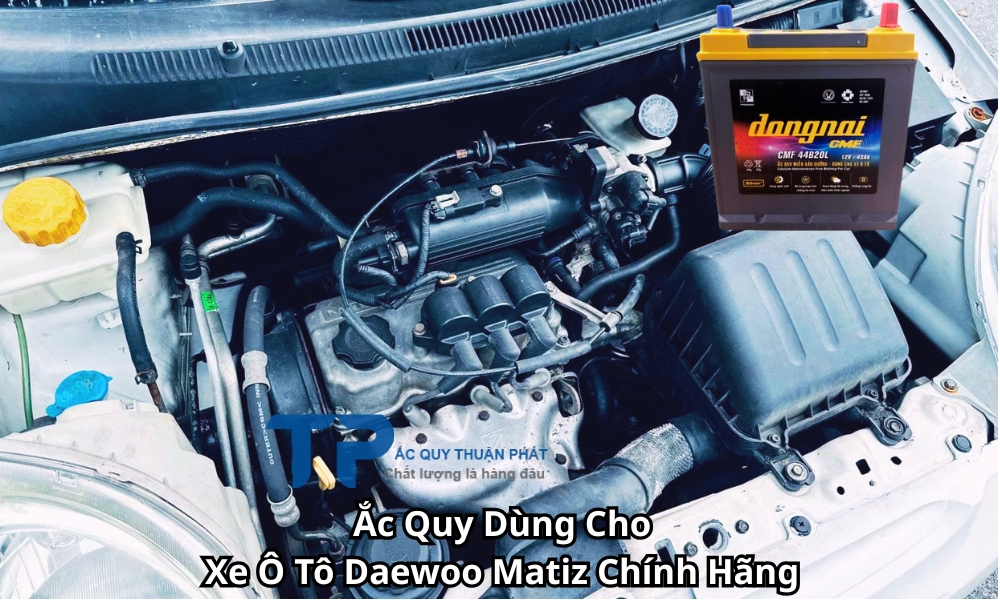 Ắc Quy Dùng Cho Xe Ô Tô Daewoo Matiz Chính Hãng