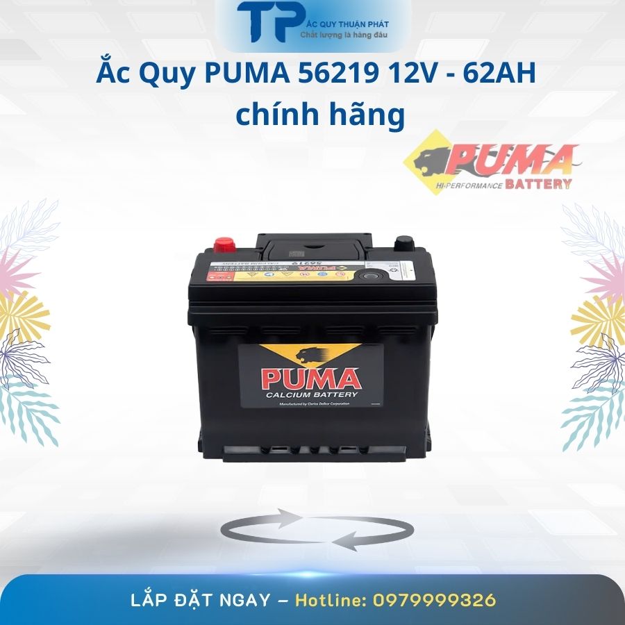 Ắc Quy PUMA 56219 12V - 62AH chính hãng