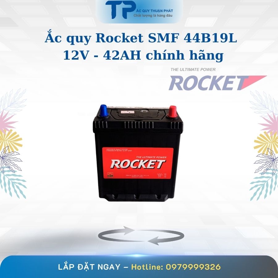 Ắc quy Rocket SMF 44B19L 12V - 42AH chính hãng