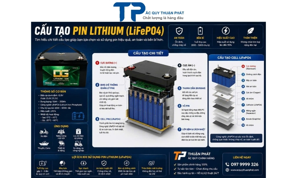 Cấu Tạo Của Pin LITHIUM