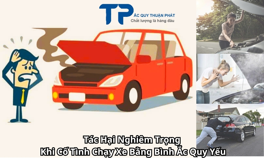 Tác Hại Nghiêm Trọng Khi Cố Tình Chạy Xe Bằng Bình Ắc Quy Yếu