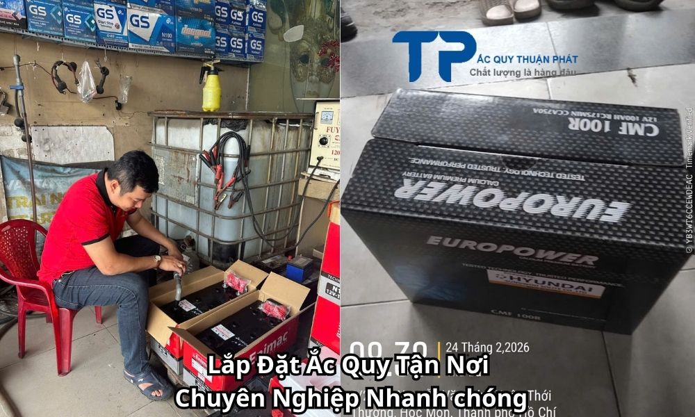 Lắp Đặt Ắc Quy Tận Nơi Chuyên Nghiệp Nhanh chóng