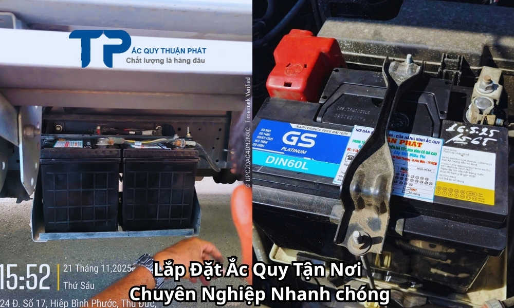 Lắp Đặt Ắc Quy Tận Nơi Chuyên Nghiệp Nhanh chóng