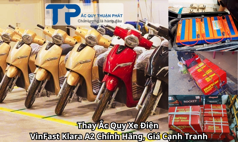 Thay Ắc Quy Xe Điện VinFast Klara A2 Chính Hãng, Giá Cạnh Tranh