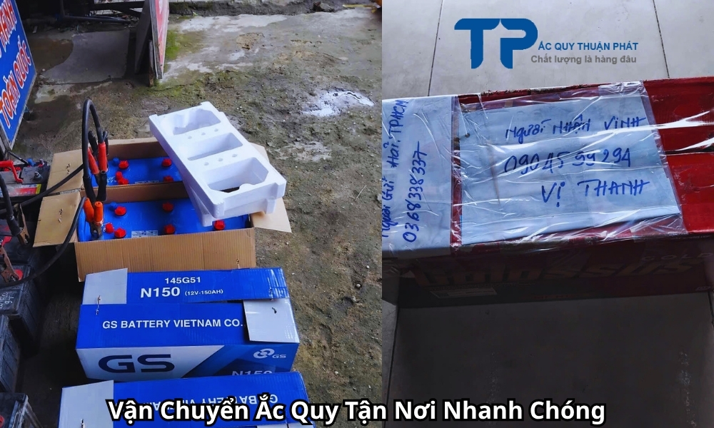 Vận Chuyển Ắc Quy Tận Nơi Nhanh Chóng
