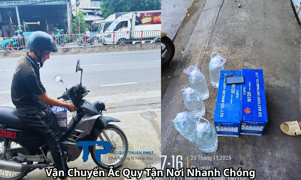 Vận Chuyển Ắc Quy Tận Nơi Nhanh Chóng