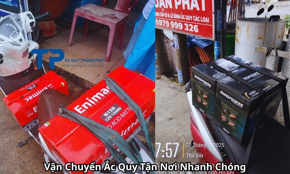 Vận Chuyển Ắc Quy Tận Nơi Nhanh Chóng