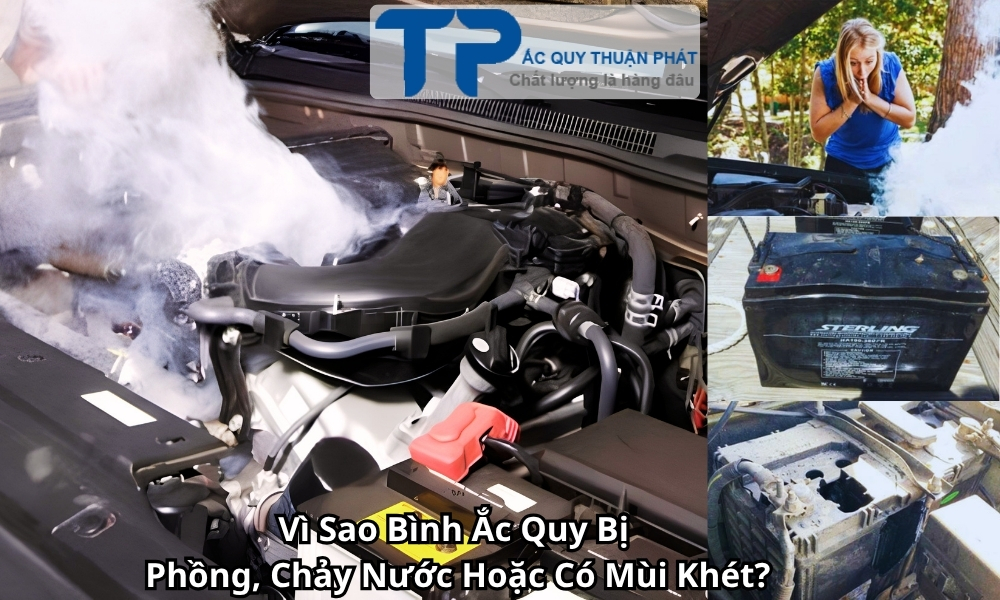 Vì Sao Bình Ắc Quy Bị Phồng, Chảy Nước Hoặc Có Mùi Khét?