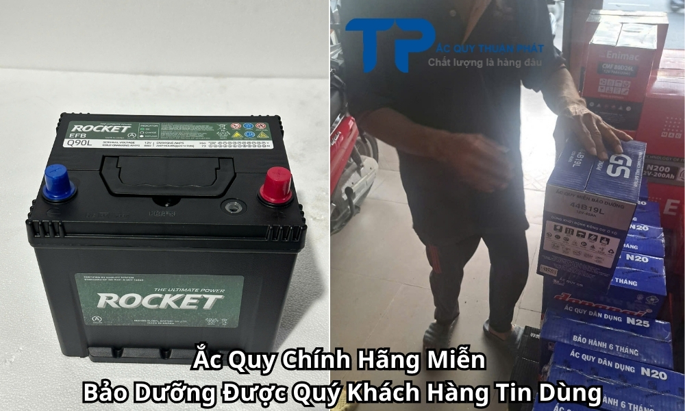 Ắc Quy Chính Hãng Miễn Bảo Dưỡng Được Quý Khách Hàng Tin Dùng