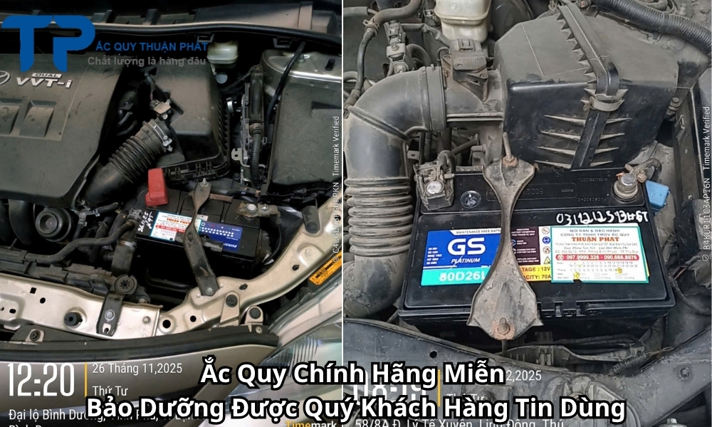 Ắc Quy Chính Hãng Miễn Bảo Dưỡng Được Quý Khách Hàng Tin Dùng
