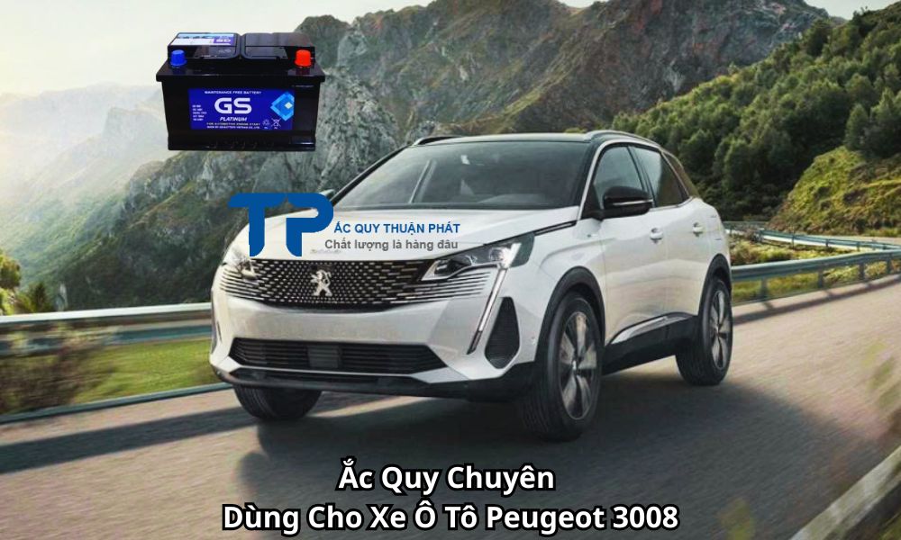 Ắc Quy Chuyên Dùng Cho Xe Ô Tô Peugeot 3008