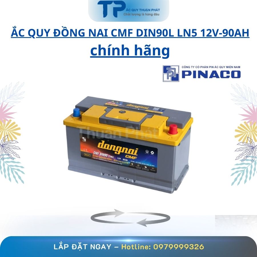 Ắc Quy Đồng Nai CMF DIN90L LN5 12V - 90AH chính hãng