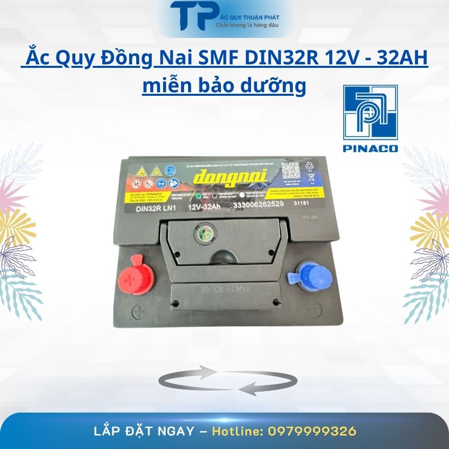 Ắc Quy Đồng Nai SMF DIN32R 12V-32AH miễn bảo dưỡng