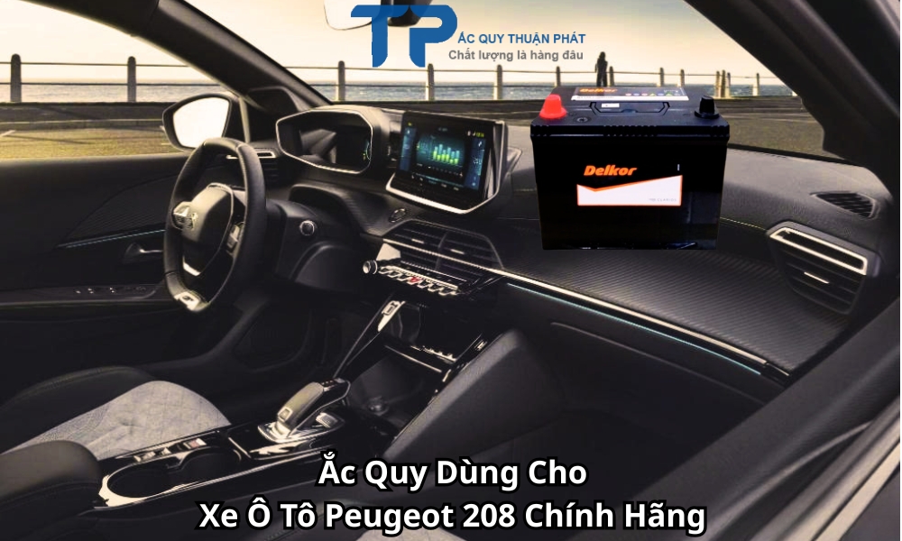 Ắc Quy Dùng Cho Xe Ô Tô Peugeot 208 Chính Hãng