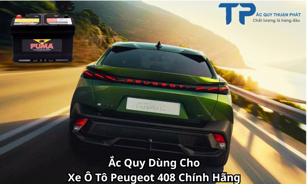 Ắc Quy Dùng Cho Xe Ô Tô Peugeot 408 Chính Hãng