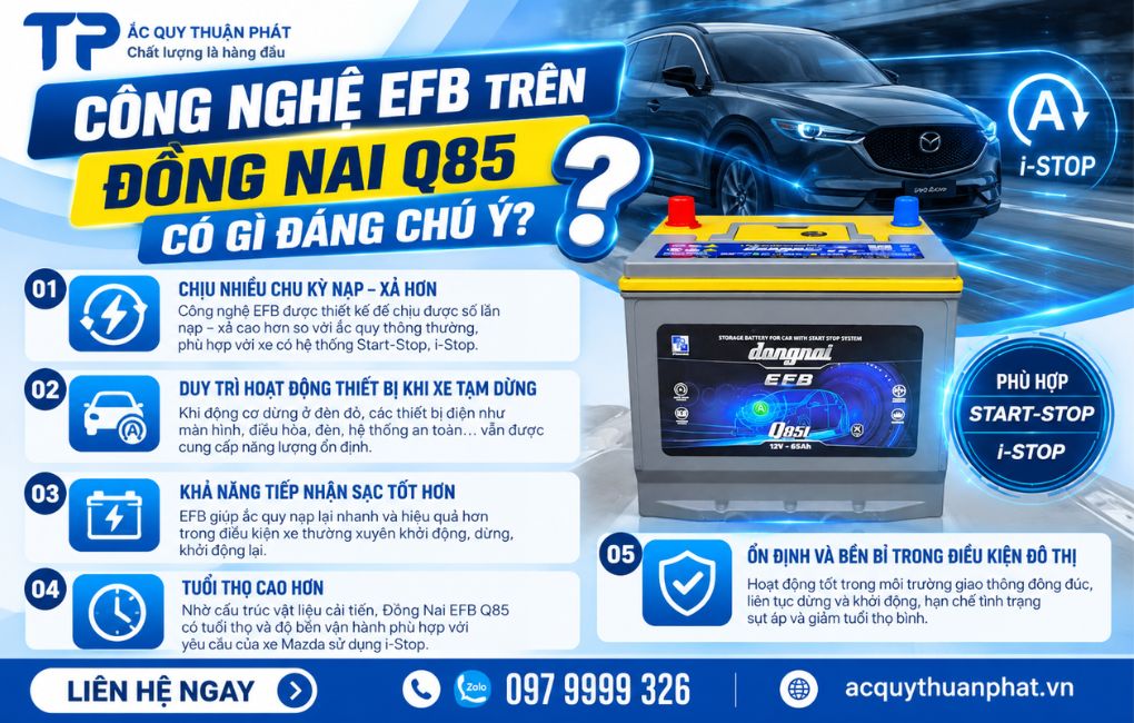Công nghệ EFB trên Đồng Nai Q85 có gì đáng chú ý