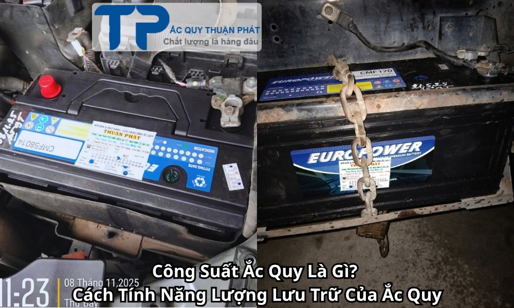 Công Suất Ắc Quy Là Gì? Cách Tính Năng Lượng Lưu Trữ Của Ắc Quy