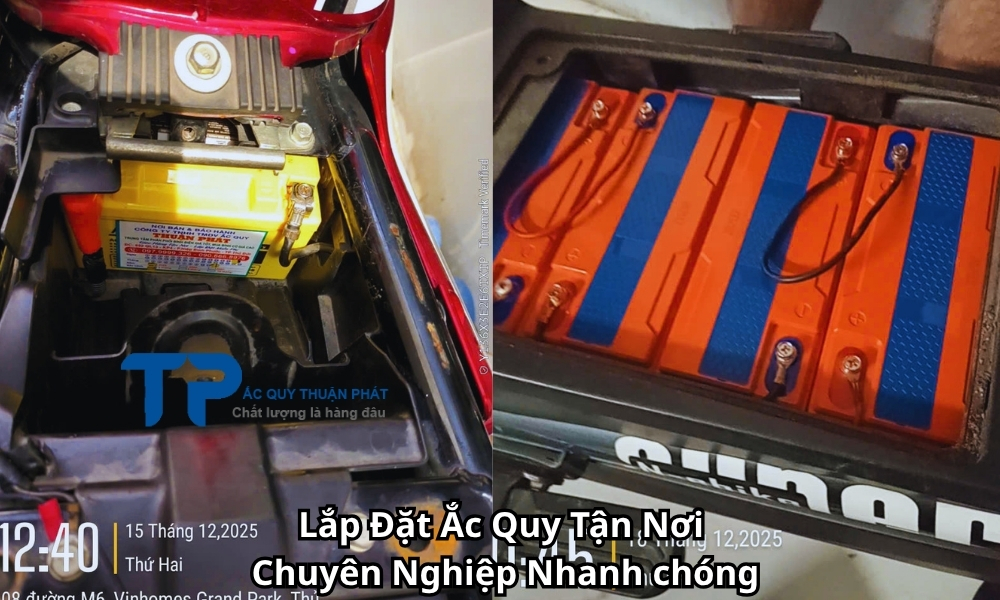 Lắp Đặt Ắc Quy Tận Nơi Chuyên Nghiệp Nhanh chóng