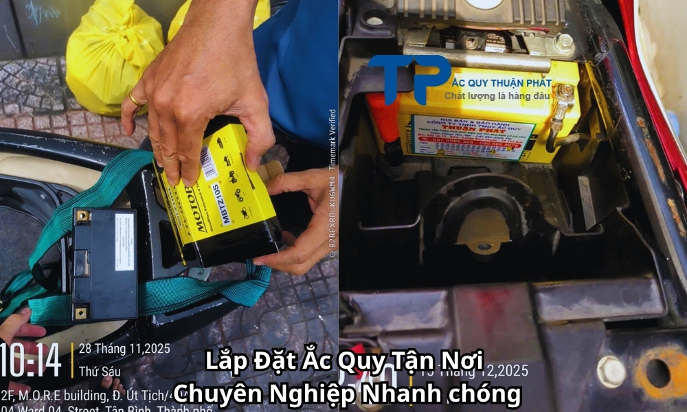 Lắp Đặt Ắc Quy Tận Nơi Chuyên Nghiệp Nhanh chóng