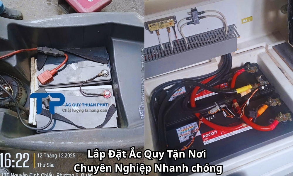Lắp Đặt Ắc Quy Tận Nơi Chuyên Nghiệp Nhanh chóng