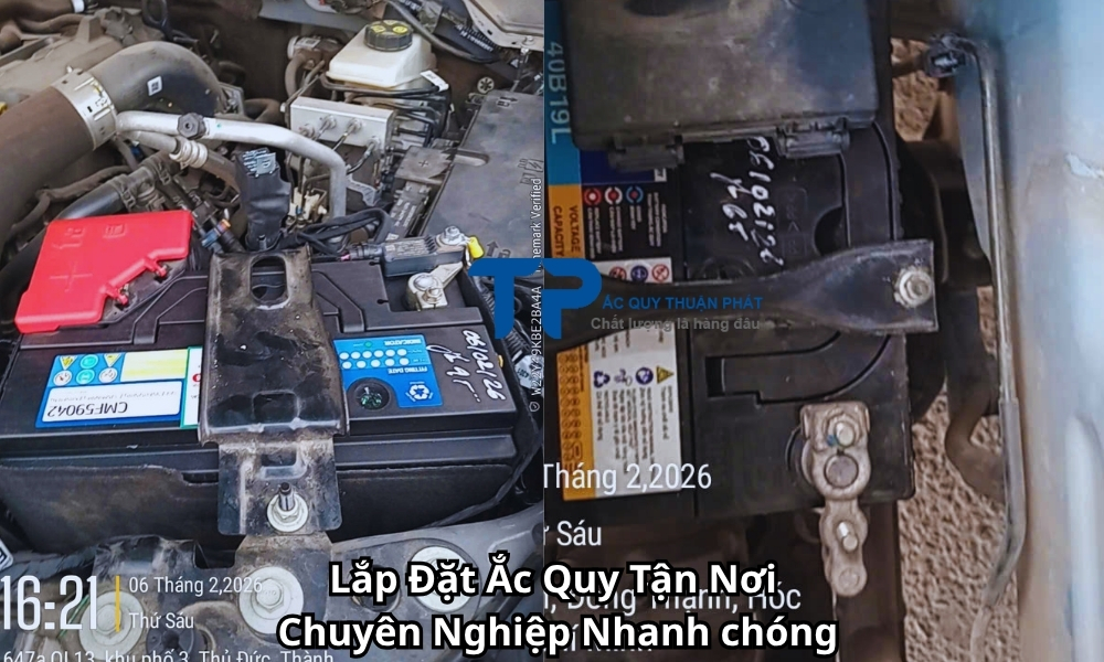Lắp Đặt Ắc Quy Tận Nơi Chuyên Nghiệp Nhanh chóng